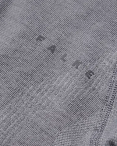 FALKE Printed Virgin Wool-Blend Jersey Half-Zip Ski Base Layer - Men | Thumbnail 3