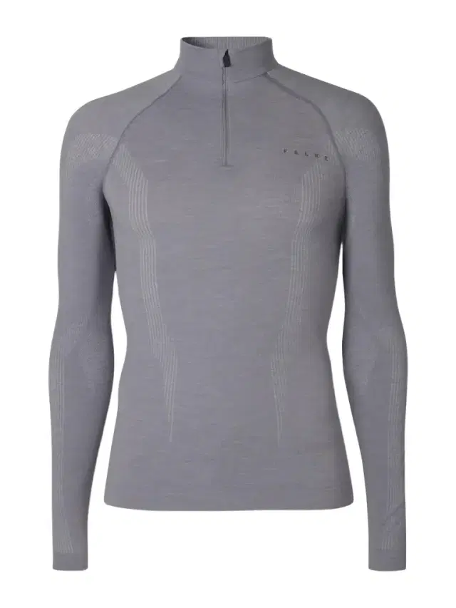 FALKE Printed Virgin Wool-Blend Jersey Half-Zip Ski Base Layer - Men