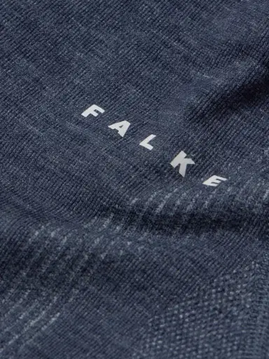 FALKE Printed Virgin Wool-Blend Half-Zip Ski Base Layer - Men | Thumbnail 3