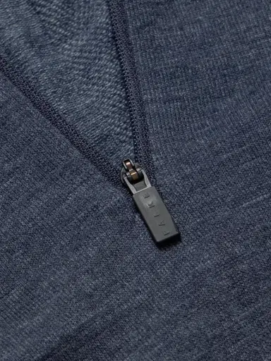 FALKE Printed Virgin Wool-Blend Half-Zip Ski Base Layer - Men | Thumbnail 5