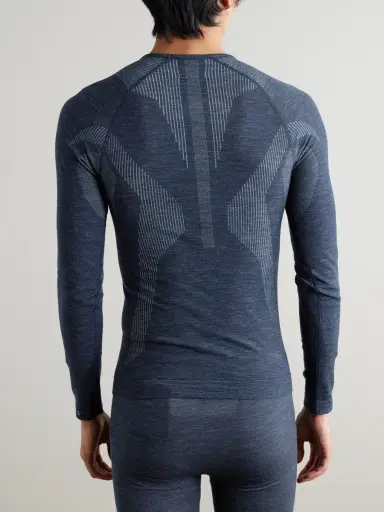FALKE Printed Virgin Wool-Blend Ski Base Layer - Men | Thumbnail 4 FALKE Printed Virgin Wool-Blend Ski Base Layer - Men | Thumbnail 4