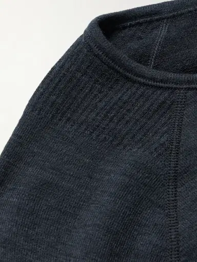 FALKE Printed Virgin Wool-Blend Ski Base Layer - Men | Thumbnail 5