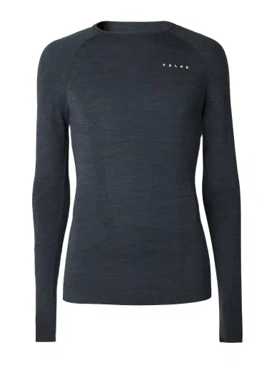 FALKE Printed Virgin Wool-Blend Ski Base Layer - Men | Thumbnail 1