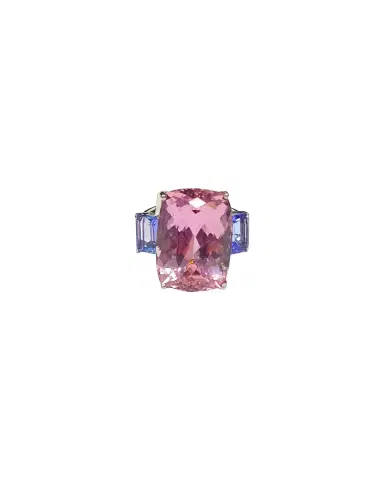 Wish Fine Jewelry 18KW 9,2G Kunzite 17,78CT Tanzanite 1,66CT Ring | Thumbnail 1