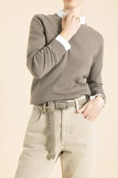 Brunello Cucinelli Long Sleeve Sweater - Brown | Thumbnail 2