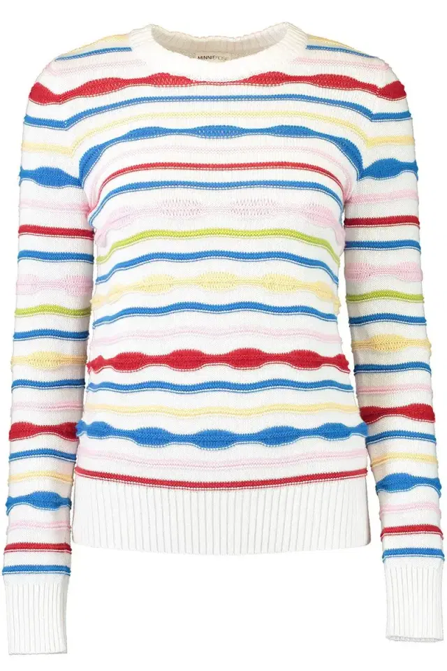 MINNIE ROSE Novelty Stripe Crew Top
