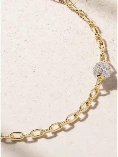 David Yurman Dy Madison® Rhodium-plated 18-karat Gold Diamond Necklace | Thumbnail 4 David Yurman Dy Madison® Rhodium-plated 18-karat Gold Diamond Necklace | Thumbnail 4