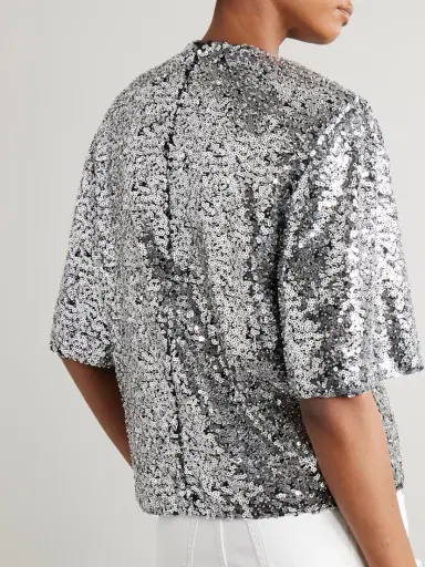 Isabel Marant Helga Embellished Tulle Top | Thumbnail 3