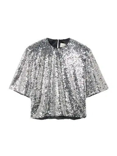 Isabel Marant Helga Embellished Tulle Top | Thumbnail 1
