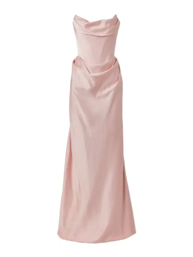 Galaxy Strapless Gathered Satin-crepe Gown