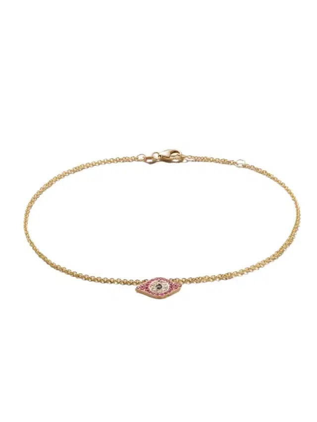 14-karat Gold, Sapphire And Diamond Anklet
