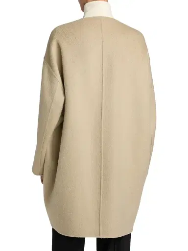 The Row Women's Verlain Cashmere Coat - Light Pebble | Thumbnail 5