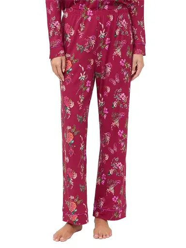 Johnny Was Women's Carly Floral Cotton-Blend Pajamas - Karie - Size XL | Thumbnail 4