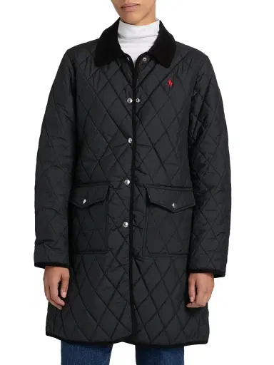 Polo Ralph Lauren Women's Matte Diamond-Quilted Barn Jacket | Thumbnail 3 Polo Ralph Lauren Women's Matte Diamond-Quilted Barn Jacket | Thumbnail 3