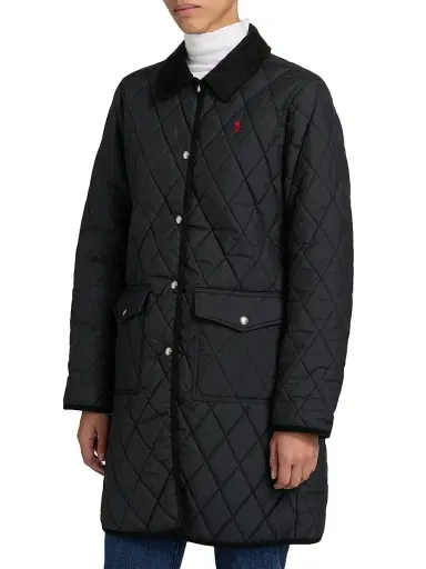 Polo Ralph Lauren Women's Matte Diamond-Quilted Barn Jacket | Thumbnail 4 Polo Ralph Lauren Women's Matte Diamond-Quilted Barn Jacket | Thumbnail 4