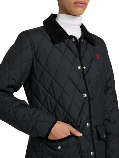 Polo Ralph Lauren Women's Matte Diamond-Quilted Barn Jacket | Thumbnail 6 Polo Ralph Lauren Women's Matte Diamond-Quilted Barn Jacket | Thumbnail 6