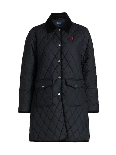 Polo Ralph Lauren Women's Matte Diamond-Quilted Barn Jacket | Thumbnail 1 Polo Ralph Lauren Women's Matte Diamond-Quilted Barn Jacket | Thumbnail 1