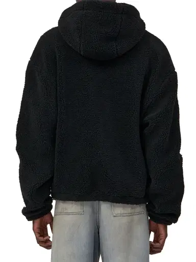 AMIRI Men's Bones Cotton Fleece Zip-Up Hoodie - Black - Size XXXL | Thumbnail 4