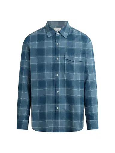 Joe's Jeans Men's The Reynolds Plaid Shirt - Bluefin Plaid - Size Small | Thumbnail 1