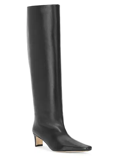 Staud Women's Wally 55MM Leather Wide-Calf Boot - Black - Size 12 | Thumbnail 2 Staud Women's Wally 55MM Leather Wide-Calf Boot - Black - Size 12 | Thumbnail 2