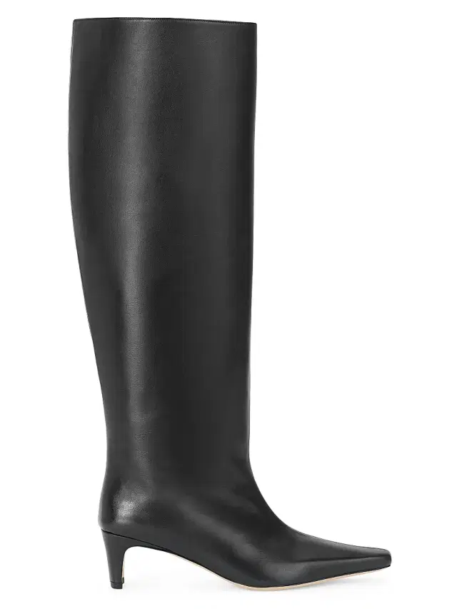 Staud Women's Wally 55MM Leather Wide-Calf Boot - Black