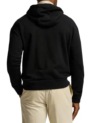 Ralph Lauren Purple Label Men's Polo Bear Cotton-Cashmere Hoodie - Classic Black - Size XXL | Thumbnail 5