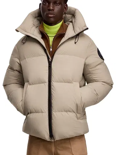 Canada Goose Men's Crofton Matte Puffer Jacket - Limestone - Size XL | Thumbnail 2