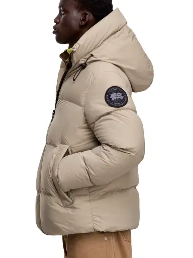 Canada Goose Men's Crofton Matte Puffer Jacket - Limestone - Size XL | Thumbnail 3