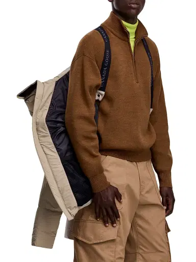 Canada Goose Men's Crofton Matte Puffer Jacket - Limestone - Size XL | Thumbnail 6