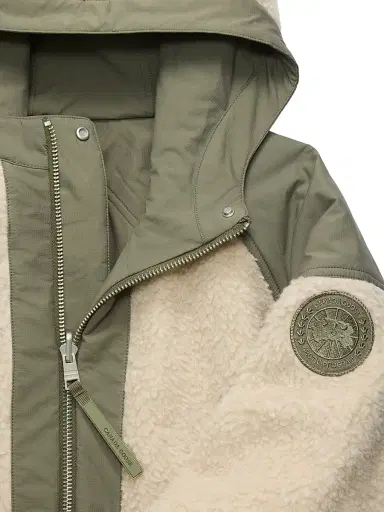 Canada Goose Men's Alberni Reversible Fleece Jacket - Light Tan Smokey Sage - Size XL | Thumbnail 8