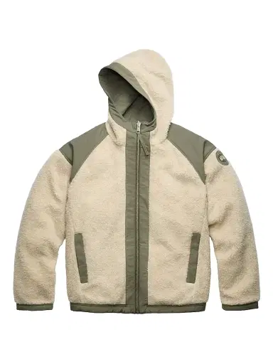 Canada Goose Men's Alberni Reversible Fleece Jacket - Light Tan Smokey Sage - Size XL | Thumbnail 1