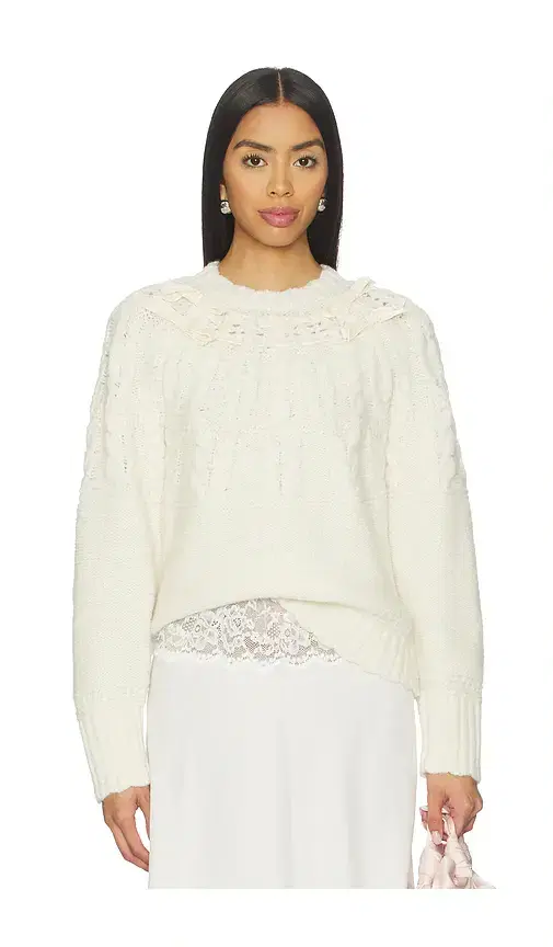 LoveShackFancy Sloanna Pullover Sweater