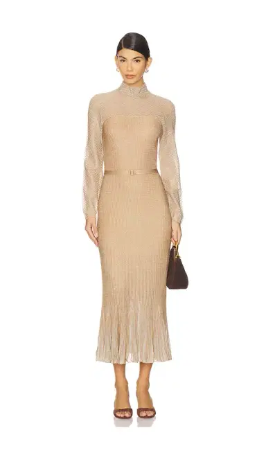 Zimmermann Metallic Midi Dress | Thumbnail 1