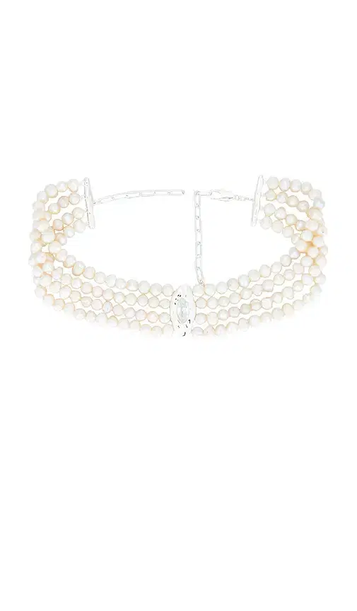 Ettika Liquid Luxe Pearl Statement Choker