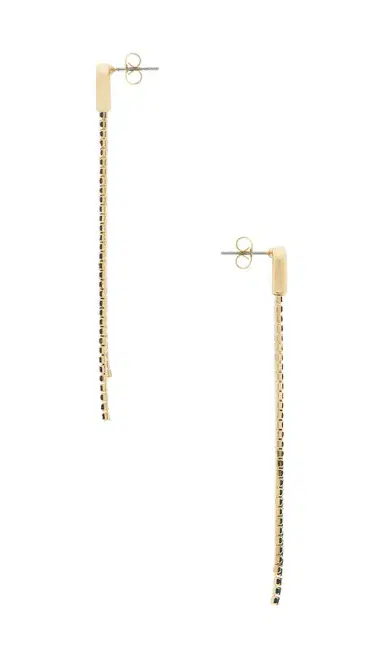 Ettika Double Chain Drop Earrings | Thumbnail 2