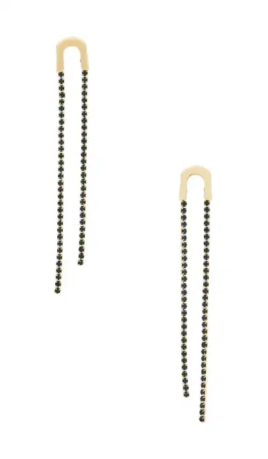 Ettika Double Chain Drop Earrings | Thumbnail 1