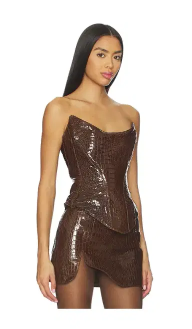 Mother of All Nemesis Leather Corset Top | Thumbnail 2