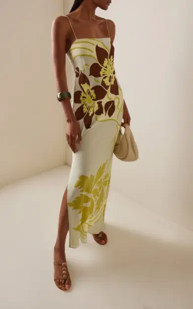 SIR. Amaia Floral Silk Maxi Slip Dress | Thumbnail 2 SIR. Amaia Floral Silk Maxi Slip Dress | Thumbnail 2