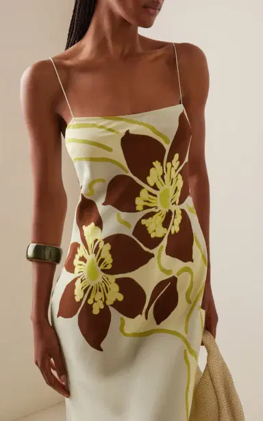 SIR. Amaia Floral Silk Maxi Slip Dress | Thumbnail 3 SIR. Amaia Floral Silk Maxi Slip Dress | Thumbnail 3