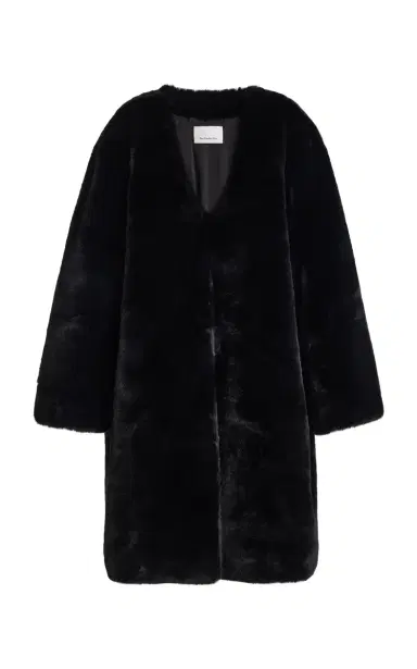 The Frankie Shop Matera Collarless Faux Fur Coat | Thumbnail 6 The Frankie Shop Matera Collarless Faux Fur Coat | Thumbnail 6