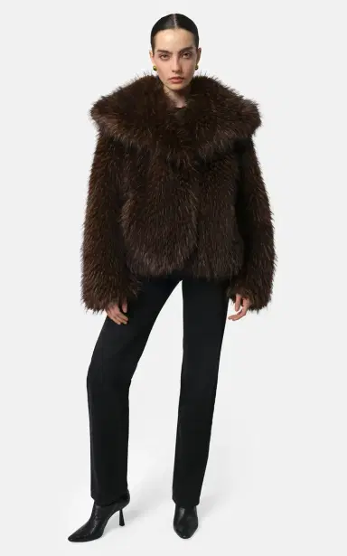 Apparis Yara Fox Faux Fur Short Coat | Thumbnail 2