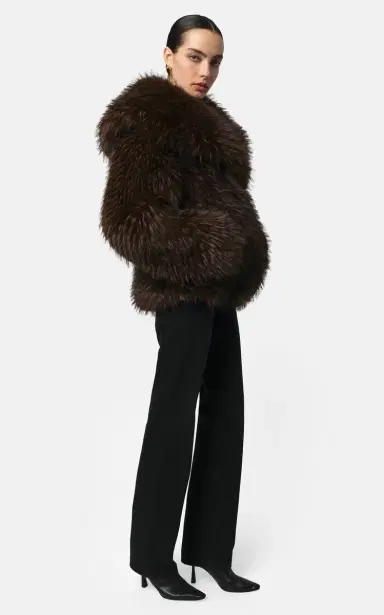 Apparis Yara Fox Faux Fur Short Coat | Thumbnail 3
