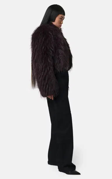 Apparis Ginette Faux Fur Cropped Jacket | Thumbnail 3