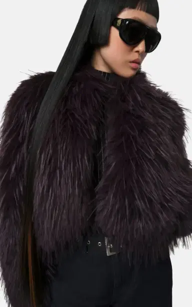 Apparis Ginette Faux Fur Cropped Jacket | Thumbnail 5