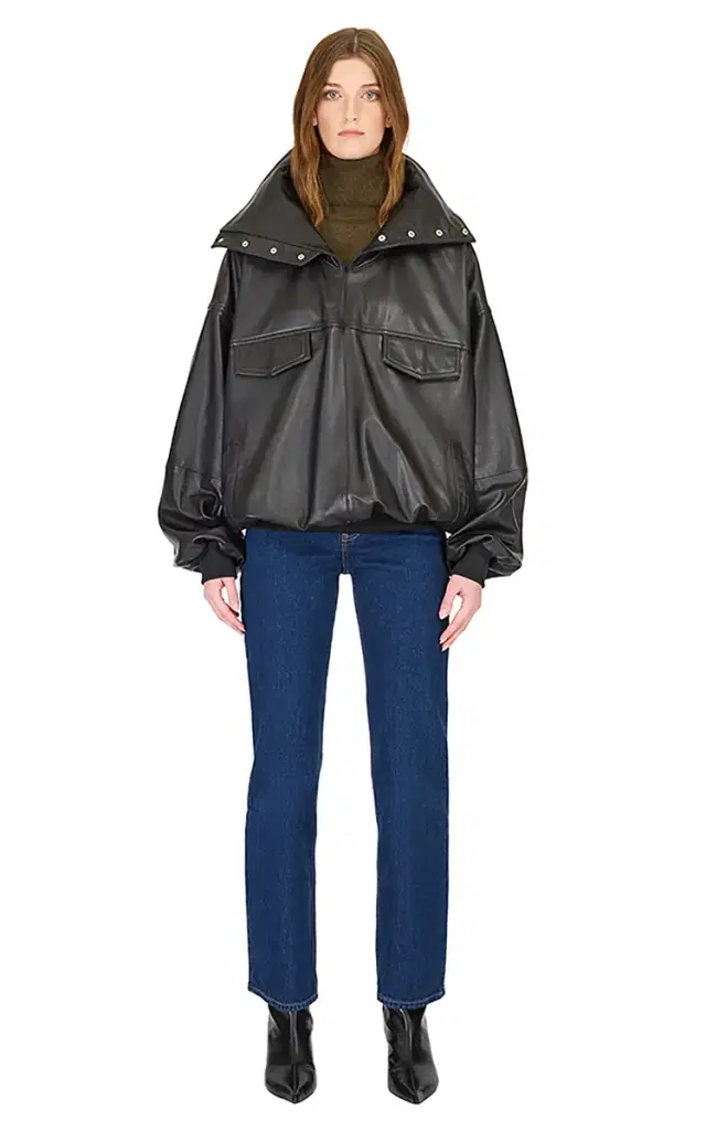 Realm Cropped Leather Jacket
