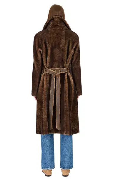 HiSO Zira Shearling Long Coat | Thumbnail 4