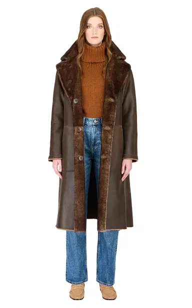 HiSO Zira Shearling Long Coat | Thumbnail 5