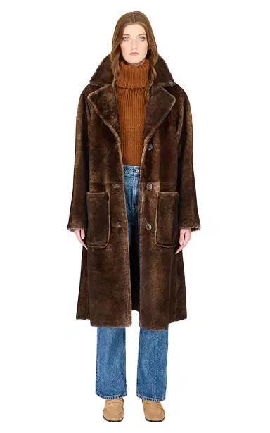 HiSO Zira Shearling Long Coat | Thumbnail 1