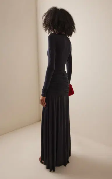 SEV Knotted Knit-Jersey Maxi Dress | Thumbnail 4