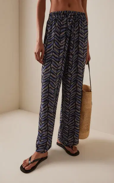 Matteau Silk Drawstring Trousers | Thumbnail 3